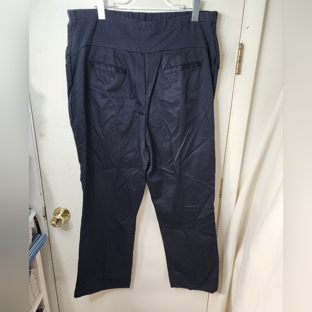 Land's End Black Chino Pants Size 16 - Picture 2 of 11